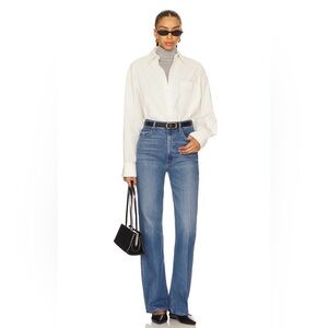 MOTHER High Waisted Tunnel Vision Sneak Jeans